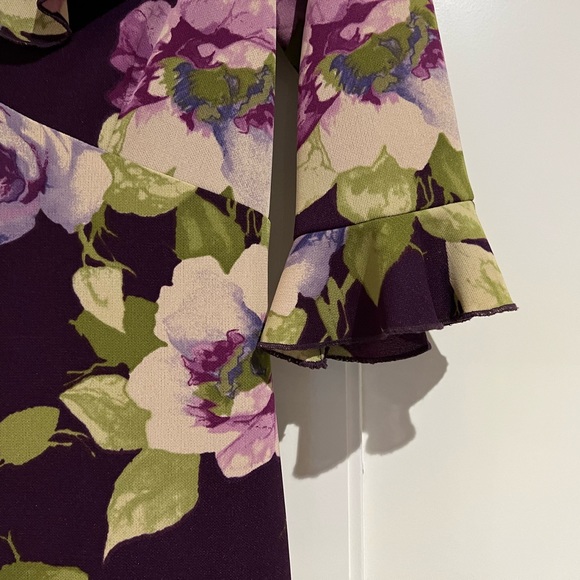 Vintage Floral Print Dress, Size S - Picture 4 of 10